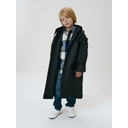 Дождевик детский RainDrop Kids, черный, 8 лет (рост 118-128) для нанесения логотипа