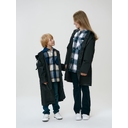 Дождевик детский RainDrop Kids, черный, 8 лет (рост 118-128) для нанесения логотипа