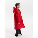 Дождевик детский RainDrop Kids, красный, 8 лет (рост 118-128) для нанесения логотипа