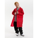 Дождевик детский RainDrop Kids, красный, 8 лет (рост 118-128) для нанесения логотипа