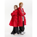Дождевик детский RainDrop Kids, красный, 8 лет (рост 118-128) для нанесения логотипа