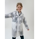 Дождевик детский RainDrop Kids, белый, 8 лет (рост 118-128) для нанесения логотипа