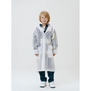 Дождевик детский RainDrop Kids, белый, 8 лет (рост 118-128) для нанесения логотипа