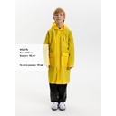Дождевик детский RainDrop Kids, желтый, 8 лет (рост 118-128) для нанесения логотипа