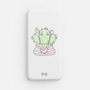 Аккумулятор с беспроводной зарядкой All Day Wireless, 10000 мАч, белый для нанесения логотипа