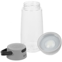 Бутылка для воды Torsta Light с колонкой и светильником, серая для нанесения логотипа