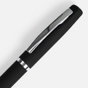 Ручка шариковая Bolt Soft Touch, черная для нанесения логотипа