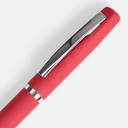 Ручка шариковая Bolt Soft Touch, красная для нанесения логотипа