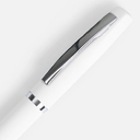 Ручка шариковая Bolt Soft Touch, белая для нанесения логотипа