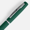 Ручка шариковая Bolt Soft Touch, зеленая для нанесения логотипа