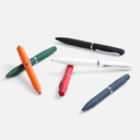 Ручка шариковая Bolt Soft Touch, зеленая для нанесения логотипа