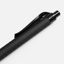 Ручка шариковая Prodir QS03 PRP Tyre Soft Touch, черная для нанесения логотипа