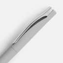 Ручка шариковая Pin Soft Touch, серая для нанесения логотипа