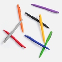 Ручка шариковая Pin Soft Touch, серая для нанесения логотипа