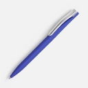 Ручка шариковая Pin Soft Touch, синяя для нанесения логотипа