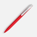 Ручка шариковая Pin Soft Touch, красная для нанесения логотипа