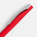 Ручка шариковая Pin Soft Touch, красная для нанесения логотипа