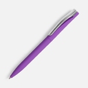 Ручка шариковая Pin Soft Touch, фиолетовая для нанесения логотипа