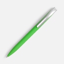 Ручка шариковая Pin Soft Touch, зеленая для нанесения логотипа
