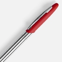 Ручка шариковая Dagger Soft Touch, красная для нанесения логотипа