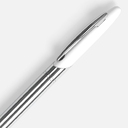 Ручка шариковая Dagger Soft Touch, белая для нанесения логотипа