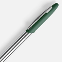Ручка шариковая Dagger Soft Touch, зеленая для нанесения логотипа