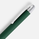 Ручка шариковая Arc Soft Touch, зеленая для нанесения логотипа