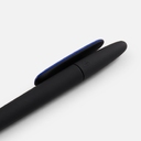 Ручка шариковая Prodir DS5 TRR-P Soft Touch, черная с синим для нанесения логотипа