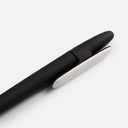 Ручка шариковая Prodir DS5 TRR-P Soft Touch, черная с белым для нанесения логотипа