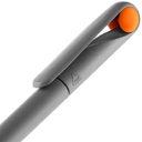 Ручка шариковая Prodir DS1 TMM Dot, серая с оранжевым для нанесения логотипа