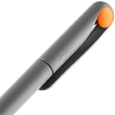 Ручка шариковая Prodir DS1 TMM Dot, серая с оранжевым для нанесения логотипа