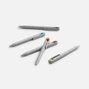 Ручка шариковая Prodir DS1 TMM Dot, серая с оранжевым для нанесения логотипа