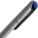 Ручка шариковая Prodir DS1 TMM Dot, серая с синим для нанесения логотипа