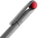 Ручка шариковая Prodir DS1 TMM Dot, серая с красным для нанесения логотипа