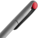 Ручка шариковая Prodir DS1 TMM Dot, серая с красным для нанесения логотипа