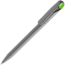 Ручка шариковая Prodir DS1 TMM Dot, серая с ярко-зеленым для нанесения логотипа