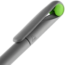 Ручка шариковая Prodir DS1 TMM Dot, серая с ярко-зеленым для нанесения логотипа