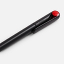 Ручка шариковая Prodir DS1 TMM Dot, черная с красным для нанесения логотипа