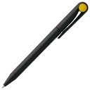 Ручка шариковая Prodir DS1 TMM Dot, черная с желтым для нанесения логотипа