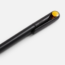 Ручка шариковая Prodir DS1 TMM Dot, черная с желтым для нанесения логотипа