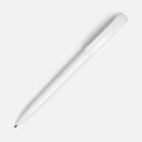 Ручка шариковая Clear Solid, белая для нанесения логотипа