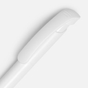 Ручка шариковая Clear Solid, белая для нанесения логотипа