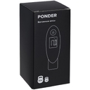 Дорожные весы Ponder, черные для нанесения логотипа