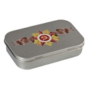 Коробка Pragmax S, прямоугольная, серебристая для нанесения логотипа