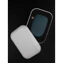 Внешний аккумулятор Pebble 7800 мАч, серо-синий для нанесения логотипа