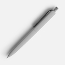Ручка шариковая Prodir DS8 PRR-T Soft Touch, серая для нанесения логотипа