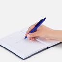 Ручка шариковая Prodir DS8 PRR-T Soft Touch, синяя для нанесения логотипа