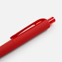 Ручка шариковая Prodir DS8 PRR-T Soft Touch, красная для нанесения логотипа