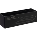 Фонарик аккумуляторный Falkirk, белый для нанесения логотипа