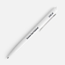 Ручка шариковая Senator Dart Polished, белая для нанесения логотипа